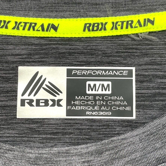 RBX Shirt Mens Medium Gray Xtrain Performance Classiccore Outdoor Basic Normcore - Picture 6 of 13